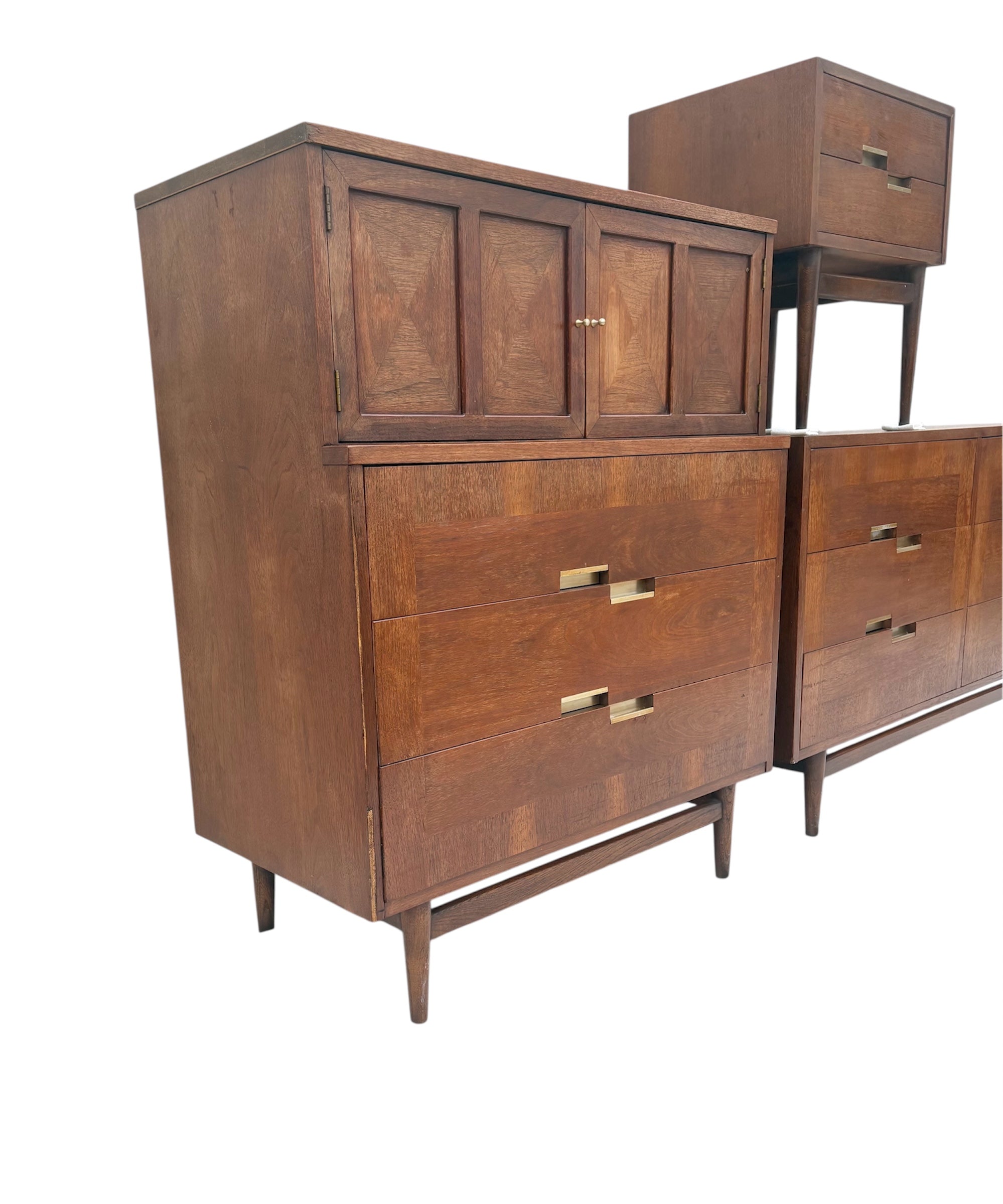 American of Martinsville "Dania" 3-Piece Bedroom Set by Merton Gershun