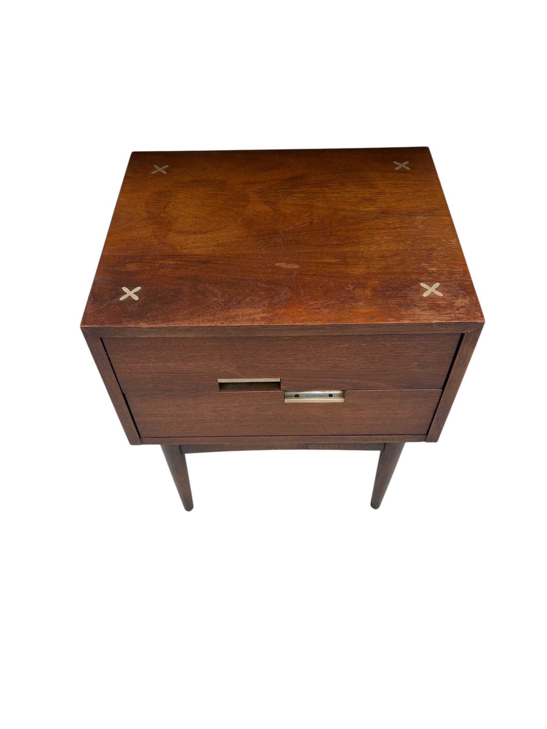Merton Gershun for American of Martinsville Nightstand - Dania Collection X Inlay