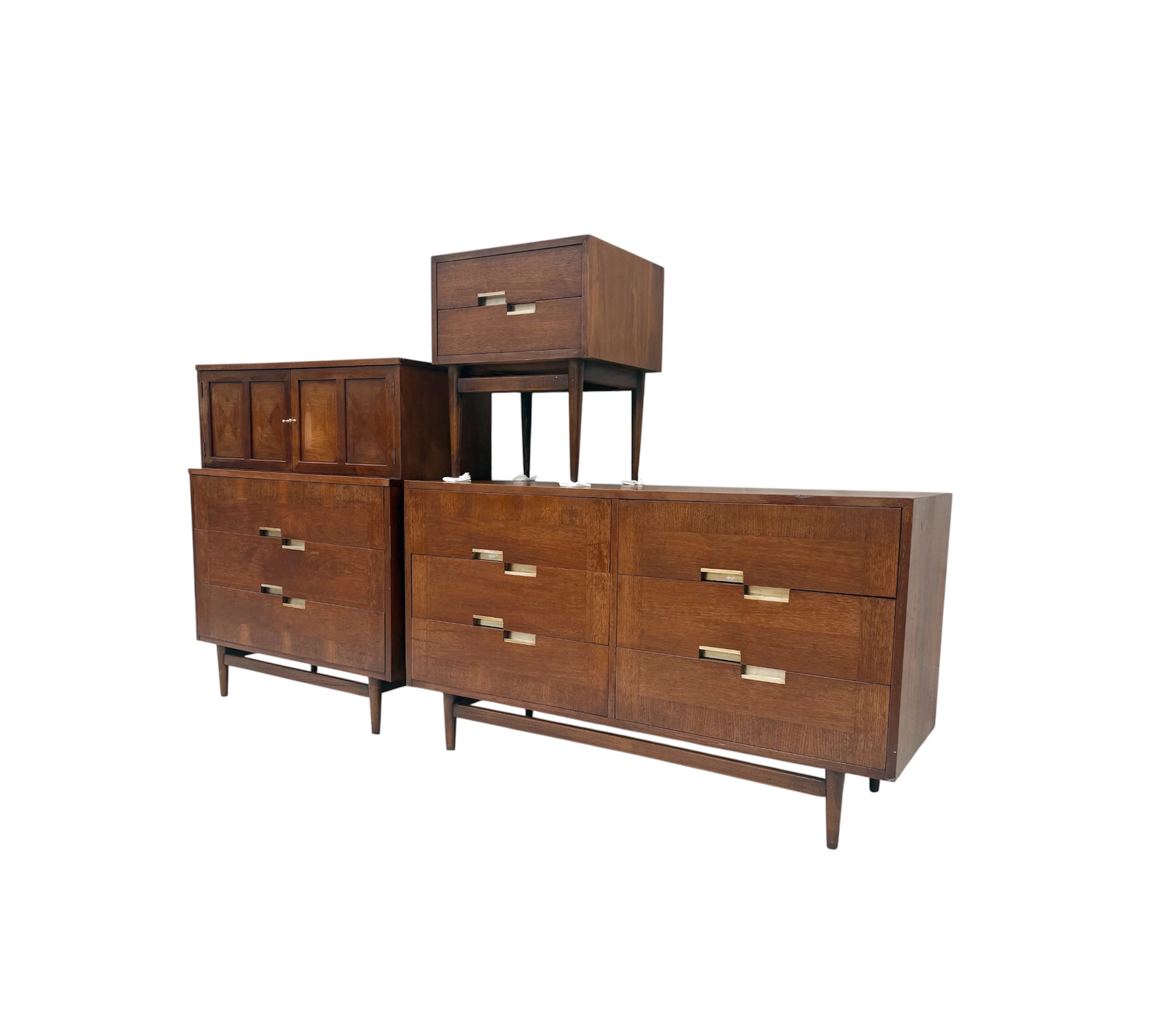 American of Martinsville "Dania" 3-Piece Bedroom Set by Merton Gershun
