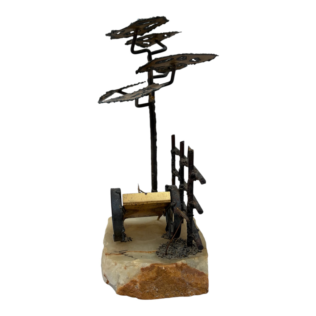 Mario Jason Signed Tree Of Life Bonsai Sculpture