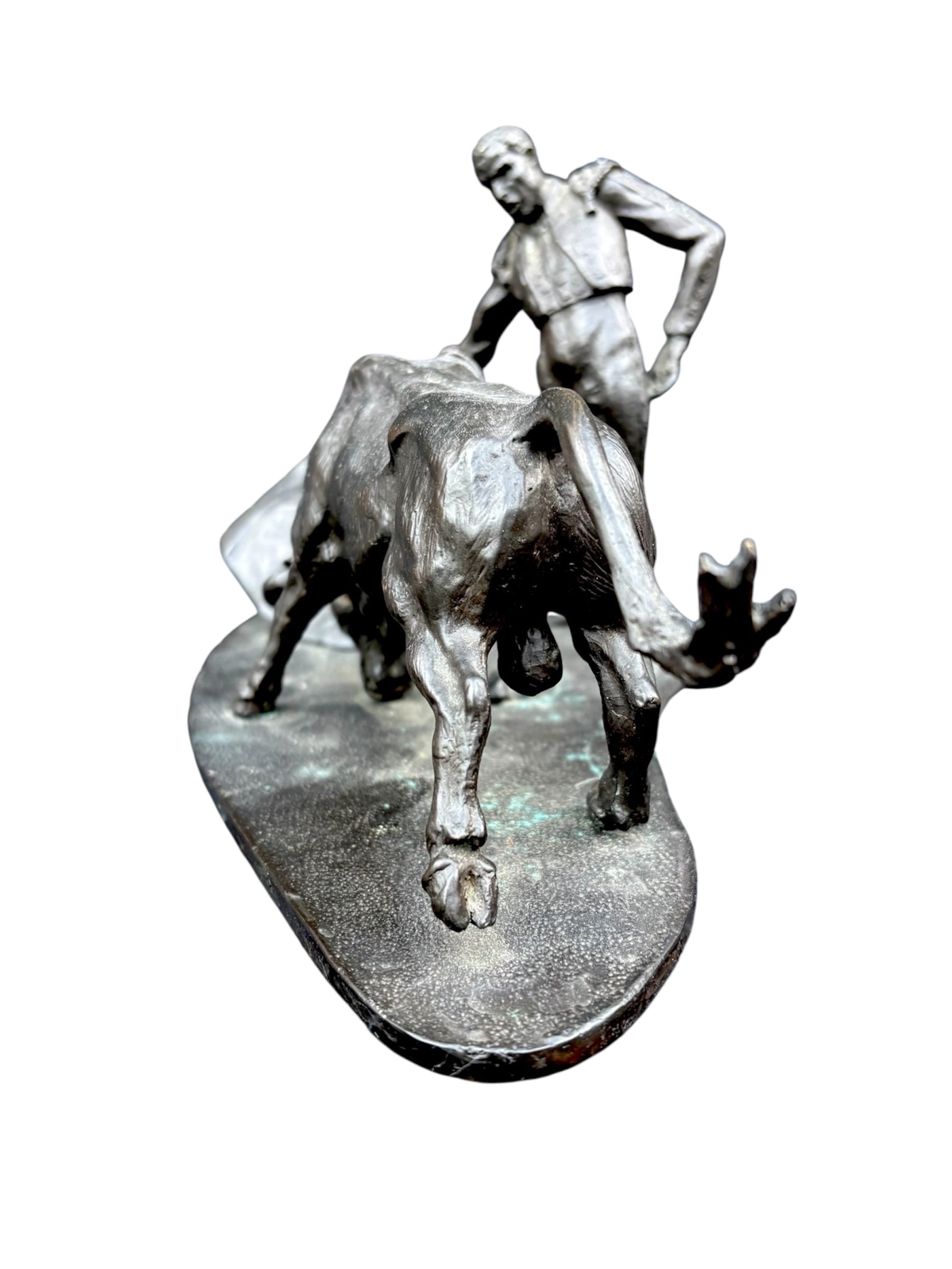 Bronze Matador & Bull Sculpture by José María Moreno (41/49)