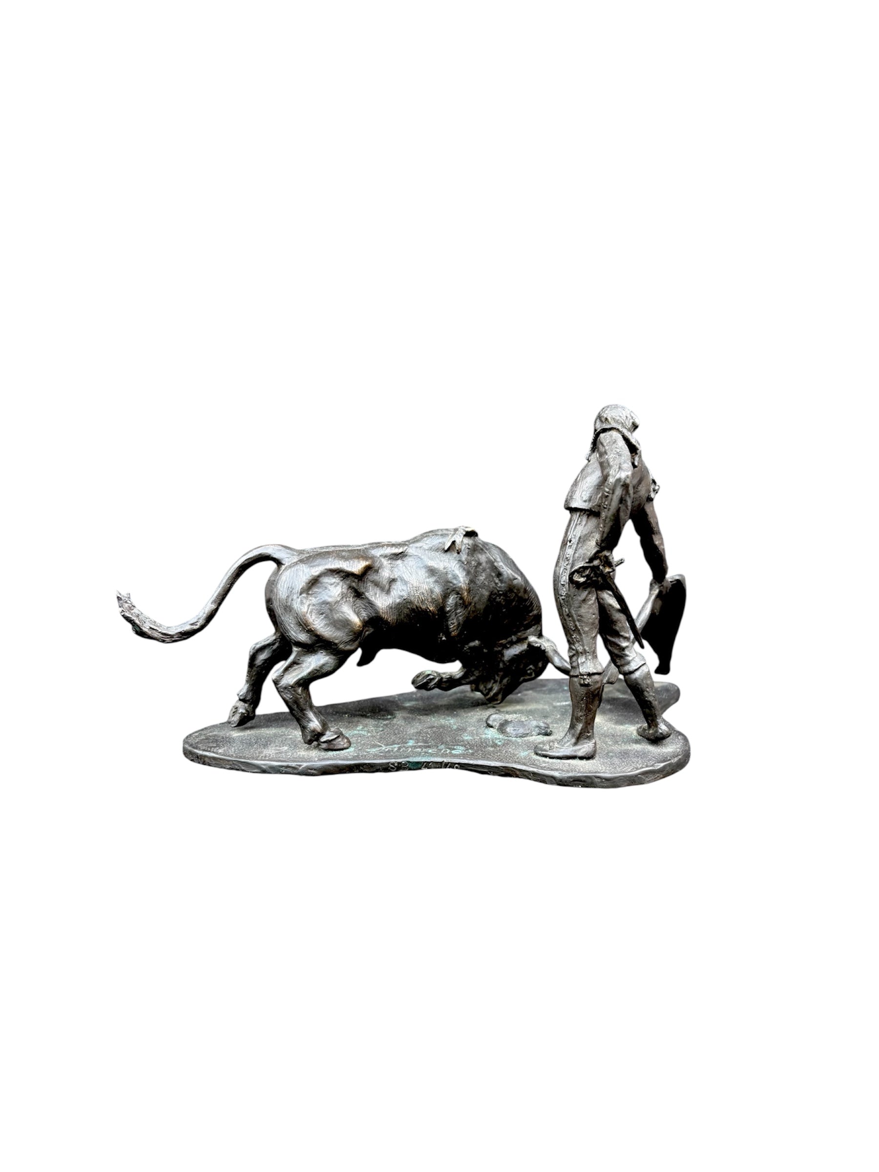 Bronze Matador & Bull Sculpture by José María Moreno (41/49)
