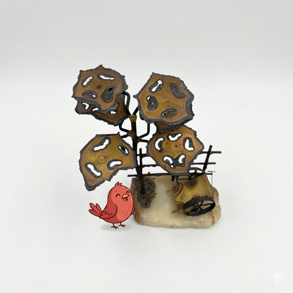 Mario Jason Signed Tree Of Life Bonsai Sculpture